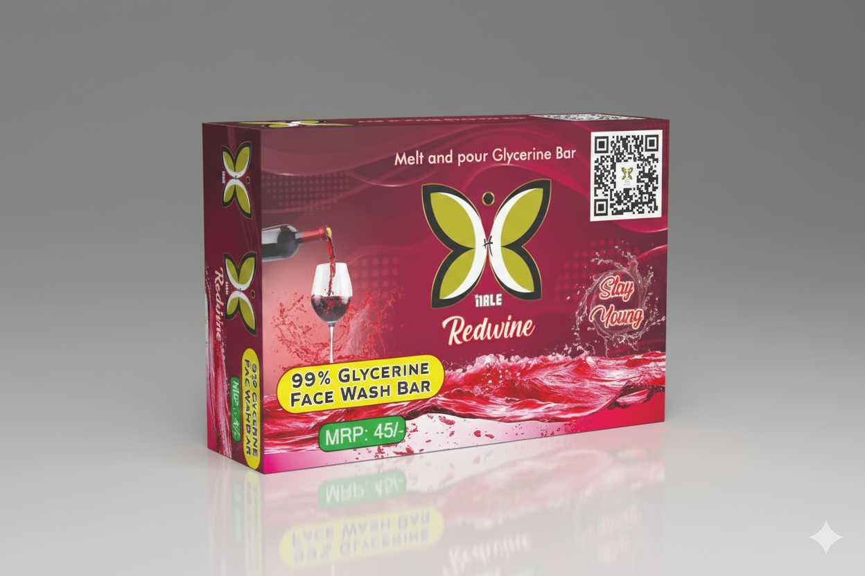 Red wine facewash bar